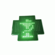 Enseigne pharmacie - croix de pharmacie ultra lumineuse led animée murale ou suspendue - 230v/50hz - 0.2a/40w - 1.4kg