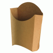 Étui à frites NOVABOX carton kraft 200 g - Frites & snacking - Lot de 1000 - marron en carton BTF815