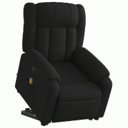 Fauteuil inclinable de massage électrique Noir Tissu Modèle Gervais - 8721012178427