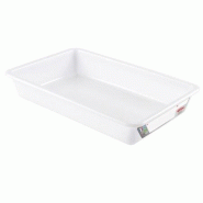 GASTROLAND Bac plat HACCP GILAC 8 Litres - Blanc - blanc 3701666000263