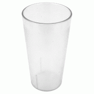 Gobelet réutilisable polycarbonate transparent 46cl Ø7,9x14,7cm - par 36