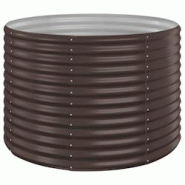 Helloshop26 - Jardinière bac lit surélevé plantes fleurs terrasse jardin de jardin acier enduit de poudre marron 02_0039553 - 3000218561000 Helloshop26 - Jardinière bac lit surélevé plantes fleurs terrasse jardin de jardin acier enduit de poudre marron 02_0039553 - 3000218561000