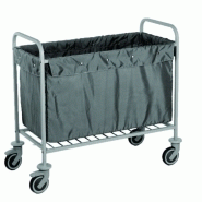 Ibiza - chariot à linge - acier 53,20x88,20 cm caddie hotel - 385782