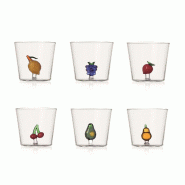Ichendorf - Ensemble de 6 verres à eau FRUITS & FLEURS - Conçu par Alessandra Baldereschi - 8032397064923