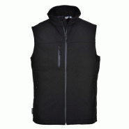 Portwest - Bodywarmer Softshell sans manches déperlant et coupe vent Noir Taille XL - XL noir 5036108158850