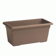 Stefanplast Jardinière méditerranéenne 100 x 45 x 40 cm (hauteur) Capacité 110 litres Gris tourterelle - matière synthétique 8003507842908