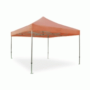 Tente pliante 3x3m 300g/m² alu 40mm terracotta