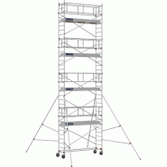 Échafaudage roulant aluminium AL 255 version garde-corps - Hauteur de travail : 9,90 m - DUARIB - 613828 Échafaudage roulant aluminium AL 255 version garde-corps - Hauteur de travail : 9,90 m - DUARIB - 613828