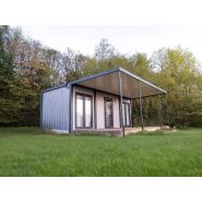 Maison Conteneur Model Terrace - Solution modulaire haut de gamme avec isolation thermique et options personnalisées