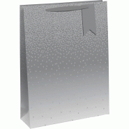 Clairefontaine Lot de 6 Sac cadeau Pluie d'étoiles, grand format (26,5x14x33 cm), papier 210 g/m², anses ruban assorties - 5033601004783
