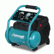 Compresseur d'air à batterie silencieux sans huile cuve 6 L 120 L/min 8 bars 18 V Aircraft AIRBOY SIL111 AS OFE