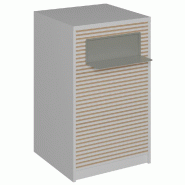 Comptoir Vertigo H T01naturel solo L60cm 1 tabl.Couliss.2tabl.Amovibles - blanc