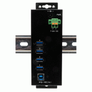EXSYS EX-1505HMVS Hub métallique USB 3.2 Gen 1 à 4 ports, avec alimentation 3,0 A sur 4 ports EXSYS EX-1505HMVS Hub métallique USB 3.2 Gen 1 à 4 ports, avec alimentation 3,0 A sur 4 ports