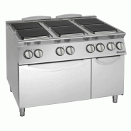 Fourneau électrique PRO 6 plaques (L)300 x (P)300 mm, sur four électrique GN 2/1, 30 200 W, 400 V - TRI