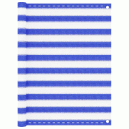 Helloshop26 - Écran de balcon brise pare vue protection confidentialité 120 x 500 cm PEHD bleu et blanc 02_0010116 - 3000543982723 Helloshop26 - Écran de balcon brise pare vue protection confidentialité 120 x 500 cm PEHD bleu et blanc 02_0010116 - 3000543982723