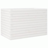 Helloshop26 - Jardinière bac lit surélevé plantes fleurs terrasse jardin 70 x 40 x 45,5 cm bois de pin massif blanc 02_0037779 - 3000214281780 Helloshop26 - Jardinière bac lit surélevé plantes fleurs terrasse jardin 70 x 40 x 45,5 cm bois de pin massif blanc 02_0037779 - 3000214281780