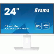 Iiyama ProLite XUB2497HSN-W2 écran plat de PC 60,5 cm (23.8") 1920 x 1080 pixels Full HD LED Blanc