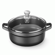 ITALCONCEPT Cocotte avec revêtement antiadhésif, HENDI, 4,3L, Noir, 425x332x(H)70mm - 611012