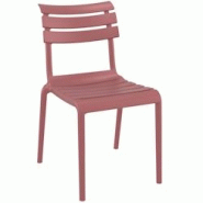 Ligne chr sorgue chaise - marsala - rouge plastique MCH-751293-MARS Ligne chr sorgue chaise - marsala - rouge plastique MCH-751293-MARS