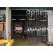 Rideau à lanières coulissant - dégagement total ou partiel avec rail rectiligne inclus_1