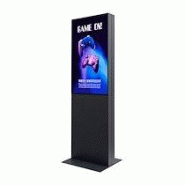 Smart Line Écran Totem Double Face Avec 43" Samsung Écran Noir Smart Line Écran Totem Double Face Avec 43" Samsung Écran Noir