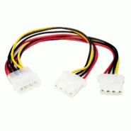 StarTech Cble Répartiteur en Y Molex - 1x LP4 Mle 2x LP4