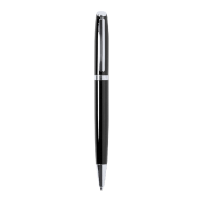 Stylo bille en aluminium recyclé - encre bleue - couleur noire - 19g Stylo bille en aluminium recyclé - encre bleue - couleur noire - 19g