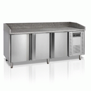 Table à pizza marbre 3 portes 600x400 mm - 580 litres - PPT1300