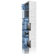Ascenseur industriel Twin avec capacité maximale de 1800 kg