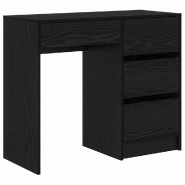 VidaXL Bureau Chêne noir 90 x 37,5 x 75 cm Bois d'ingénierie Modèle Horizon Ombre - 869491