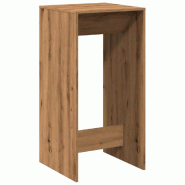 VidaXL Table de bar chêne artisanal 51x50x103,5 cm bois d'ingénierie Modèle Boréal Prestige Élite - 854426