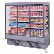 Vitrine verticale positive avec porte, pour chr, traiteurs, boulangeries, pâtisseries et chocolateries -  onwave 3 eco 125 iarp