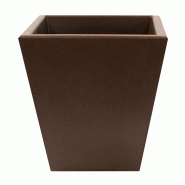WellHome - Pot de fleurs « Collection Orion » 26L coloris bronze 40x40cm - bronze plastique WH13490