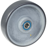 Roue de 200 mm avec polyuréthane thermoplastique gris conducteur d'électricité sur nylo Roue de 200 mm avec polyuréthane thermoplastique gris conducteur d'électricité sur nylo
