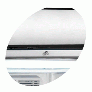 Congélateur vertical vitré UFFS370GCP (300 / 270 L) Blanc TEFCOLD