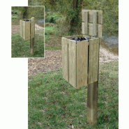 Corbeille bois SHETLAND 50 Litres