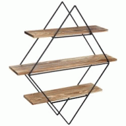 Décoshop26 - Étagère murale design industriel en bois 60x55x12cm ETA04047 - 3000330881185 Décoshop26 - Étagère murale design industriel en bois 60x55x12cm ETA04047 - 3000330881185