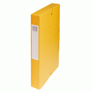 Exacompta - Réf. 50409E - 8 boites de classement Exabox Dos 40mm Carte lustrée - A4 - Jaune - jaune en carton 50409E