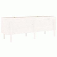 Helloshop26 - Jardinière bac lit surélevé plantes fleurs terrasse jardin de jardin 160 x 50 x 57 cm bois de pin massif blanc 02_0039378 - 300021858 Helloshop26 - Jardinière bac lit surélevé plantes fleurs terrasse jardin de jardin 160 x 50 x 57 cm bois de pin massif blanc 02_0039378 - 300021858