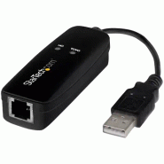 Modem Fax USB 2.0 - Modem Externe Matériel 56K Dial Up V.92 /Dongle/Adaptateur - Modem Fax pour PC P
