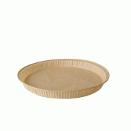 Papstar Lot de 25 moules en papier sulfurisé, diam. 197 mm, 600 ml, brun - marron papier 87111