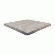 Plateau carré de table extérieur Classic Line 60x60cm décor zinc