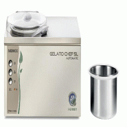 Presse-purée de comptoir avec panier amovible. Corps et lame en acier inoxydable. Refroidissement par air. Modèle Gelato Chef 5L - 1692 Presse-purée de comptoir avec panier amovible. Corps et lame en acier inoxydable. Refroidissement par air. Modèle Gelato Chef 5L - 1692