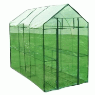 Serre de jardin 190 cm jardinage plastique vert 1602008/2