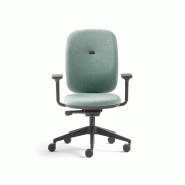 Siège de bureau design français Alaia - Mécanisme synchrone - Accoudoirs sans/1D/3D - Soutien lombaire réglable Siège de bureau design français Alaia - Mécanisme synchrone - Accoudoirs sans/1D/3D - Soutien lombaire réglable