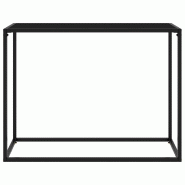 VidaXL Table console Noir 100x35x75 cm Verre trempé Modèle Zenith Compact Plus - 322812