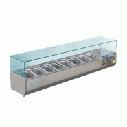 Vitrine réfrigérée à ingrédients 8 bacs gn 1/3 série g - PGD877