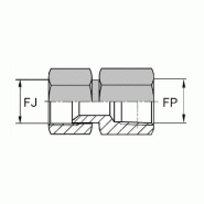 Adaptateurs - Droit femelle tournant JIC - X femelle NPT - 1"5/16' , 31.04 , 1" , 29.06