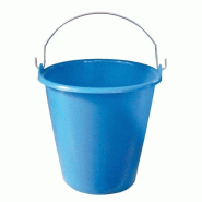 Aluminium et plastiq seau de ménage 8 l - bleu - 035-1083409