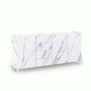 AQA Design Buffet ALVEA en mélamine marbre calacatta L.174 P.40 H.84 MP07056 - multicolore Bois manufacturé MP07056